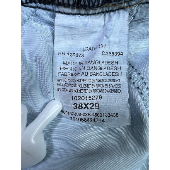 Lee Extreme Motion Athletic Jeans Mens 38x29 Blue Tapered Stretch Denim Pants - Picture 5 of 11